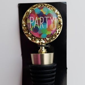 GLITTER PARTY WINE STOPPER